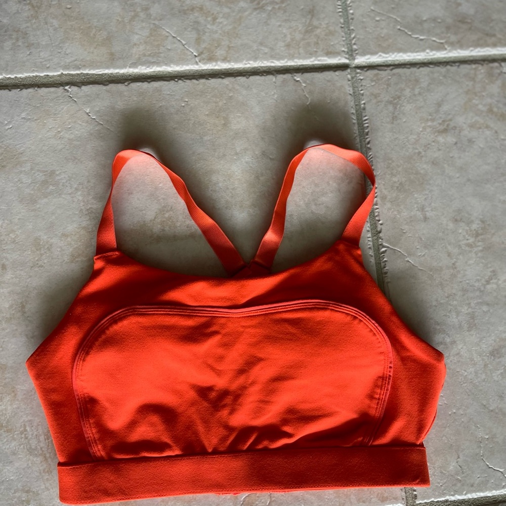 Fabletics Orange Sports Bra